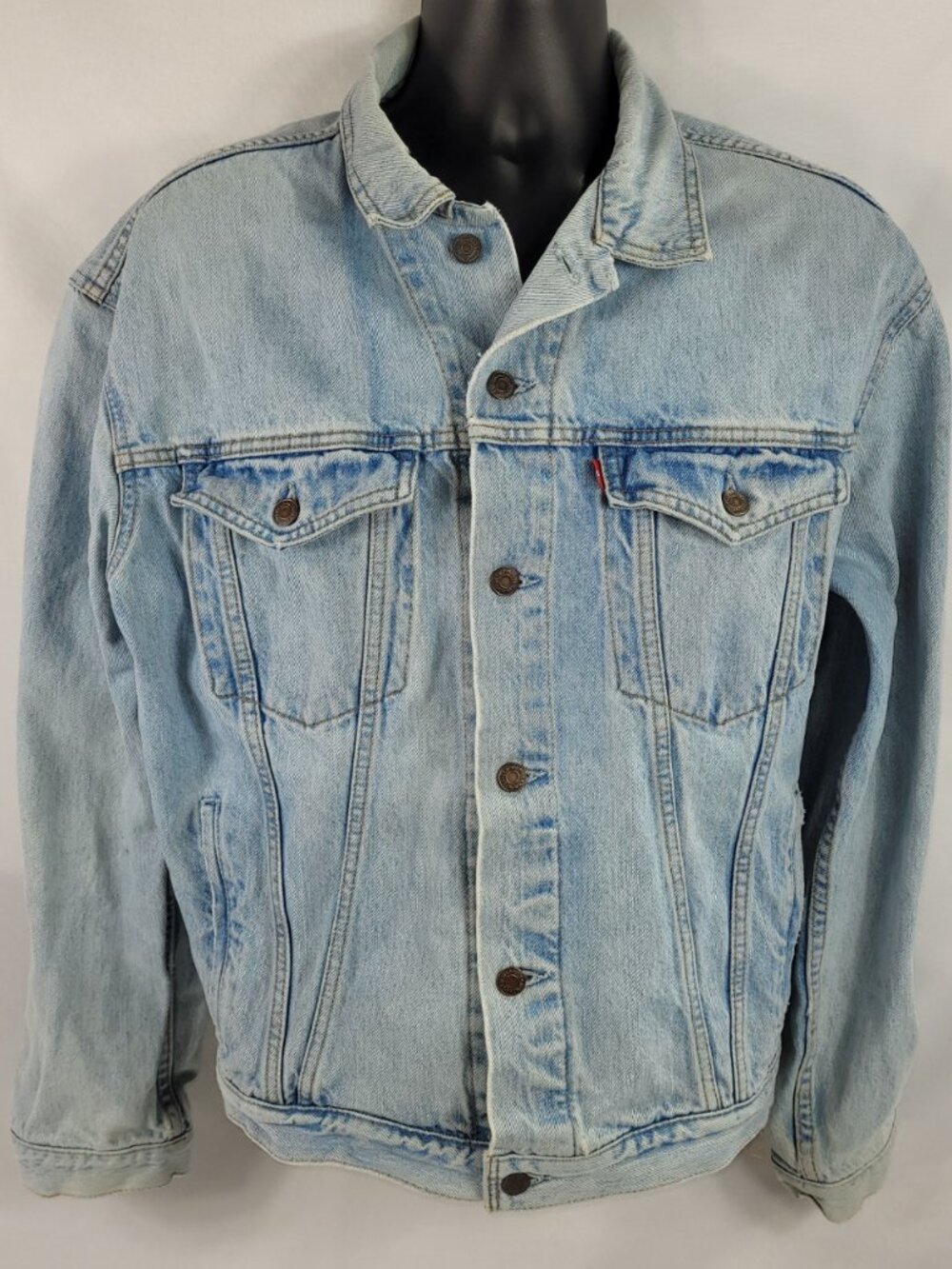 Levi Strauss Vintage 1988 Jean Denim Light Blue Jacket Mens size Medium